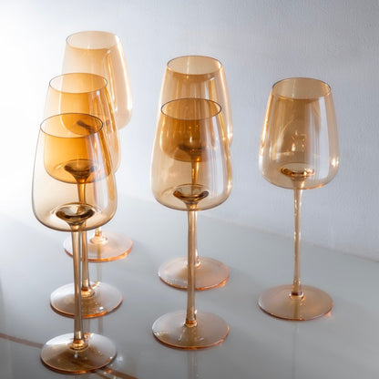 Amber Sunrise Wine Glass - Set of 2