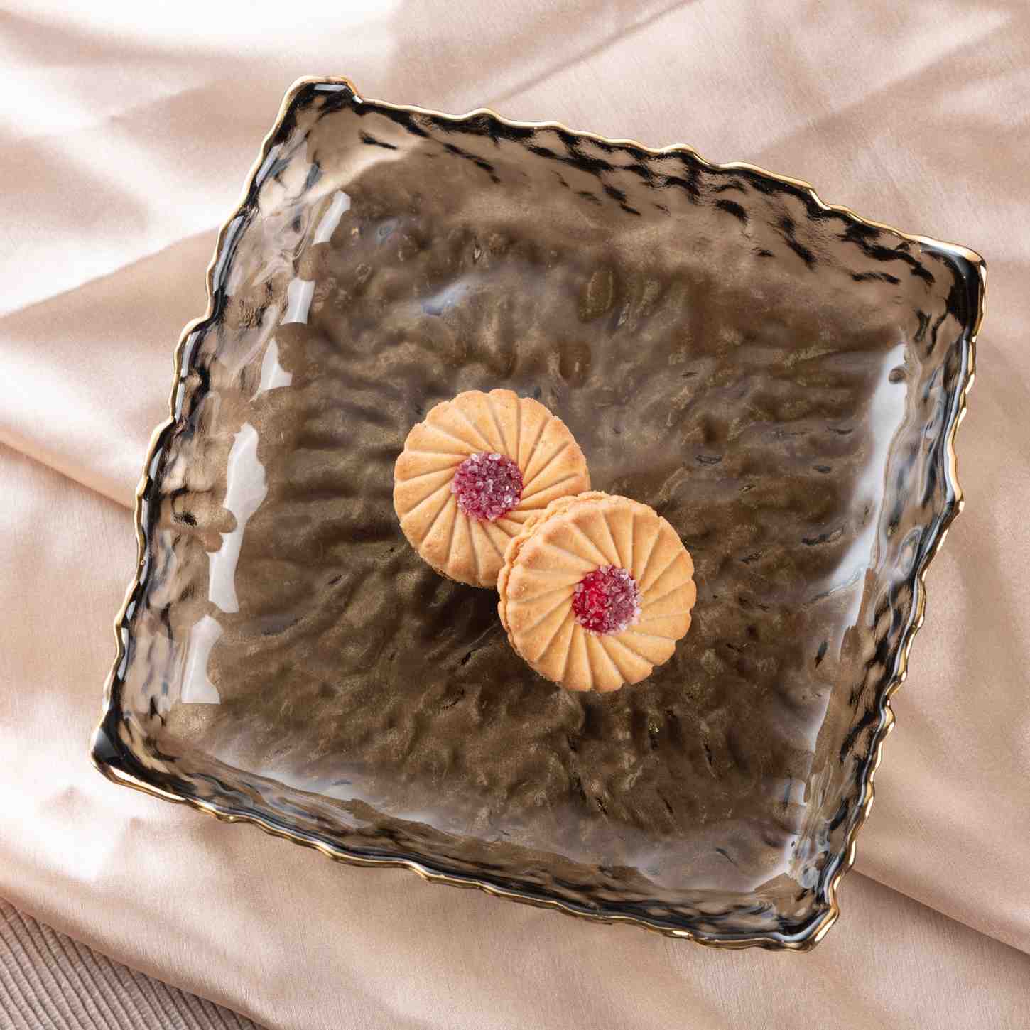 Geometric Fruit Plate - Gray