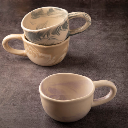 Pristine Marble Elixir Cups - Grey Marble