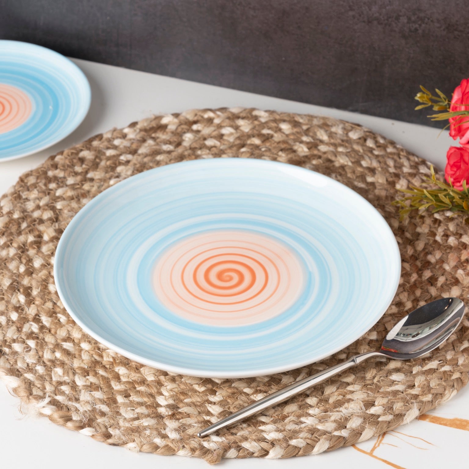 Rainbow Collection - Blue and Pink - 20 Pcs Dinner set for 6