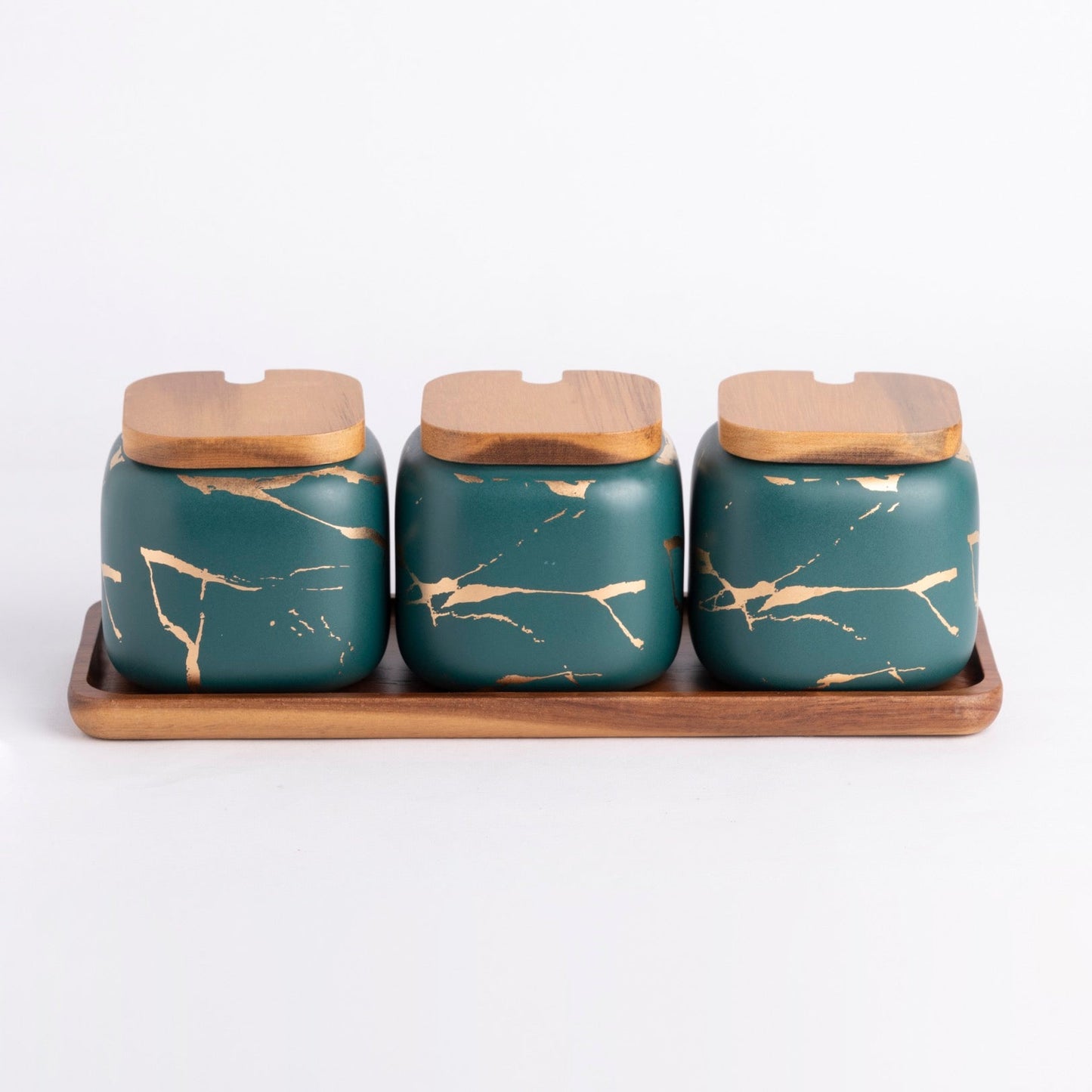 Three Jar Set -Green