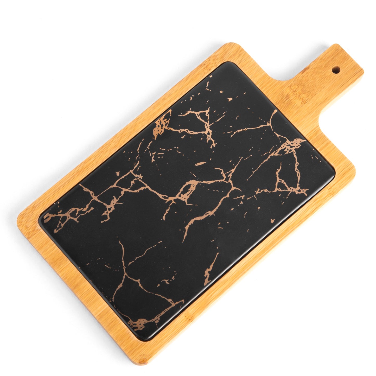 Rectangular Platter - Black  Gold