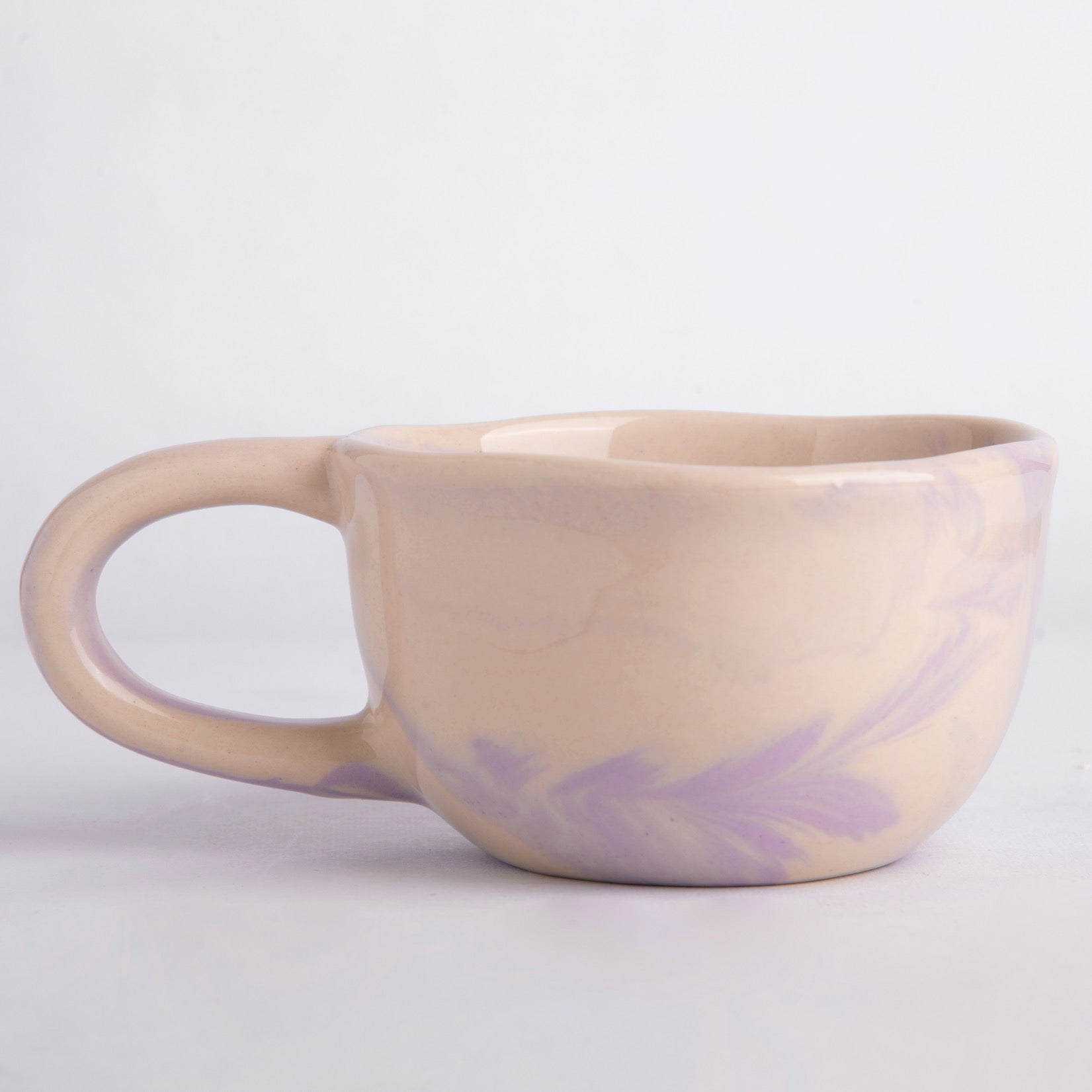 Pristine Marble Elixir Cups - Purple Marble