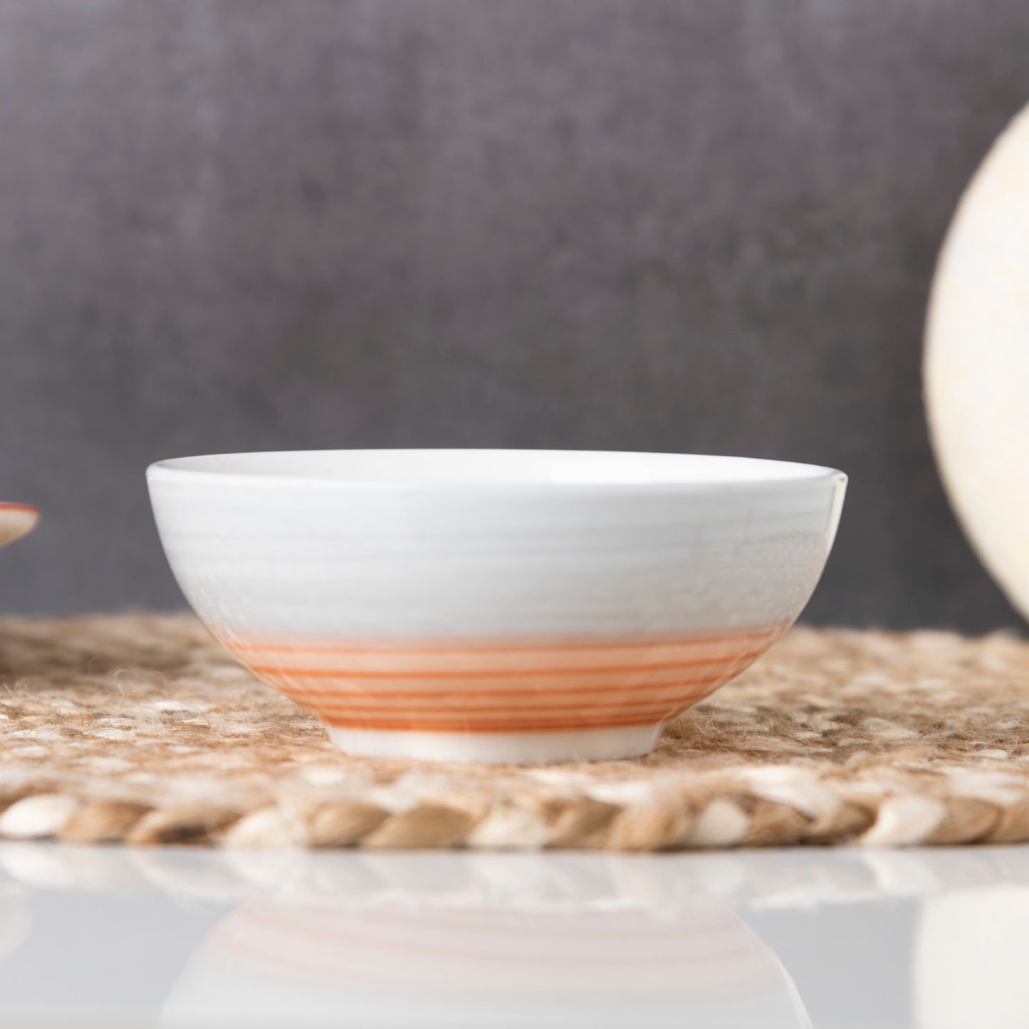 Rainbow Collection - Grey+Pink - Japanese Bowl - 4.5 inch