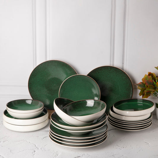 Green Sapphire - 22 Pcs Dinner Set for 6