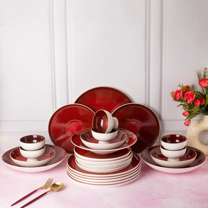 Red Sapphire - 24 Pcs Dinner Set for 6