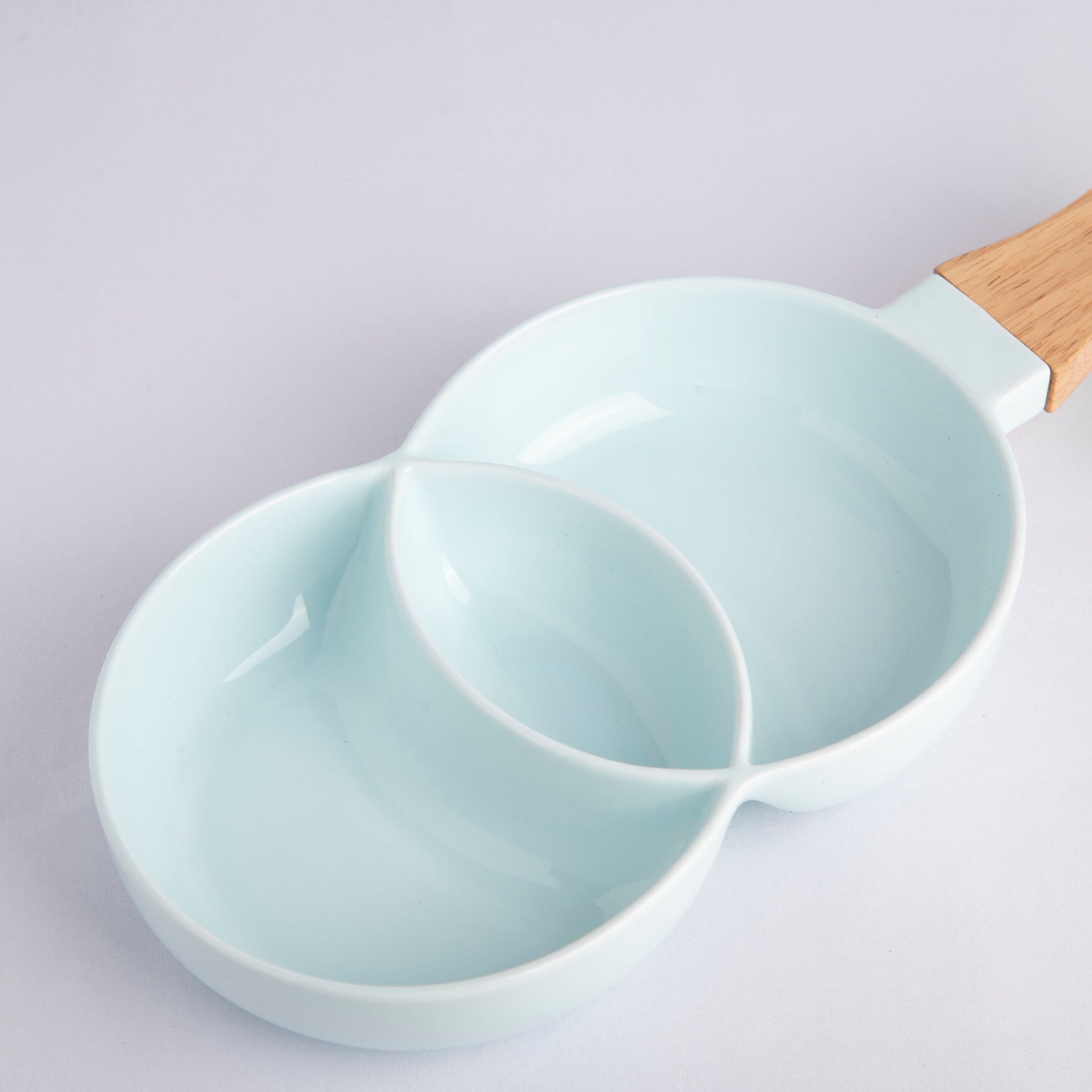 Three-Section Platter - Light Blue