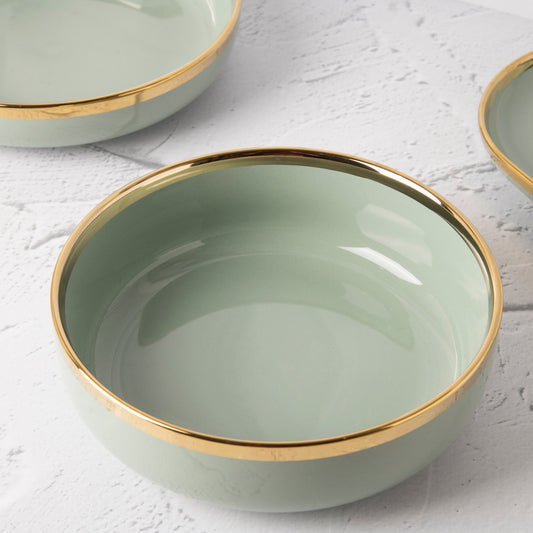 Olive Green- Serving Bowl - 8 inch