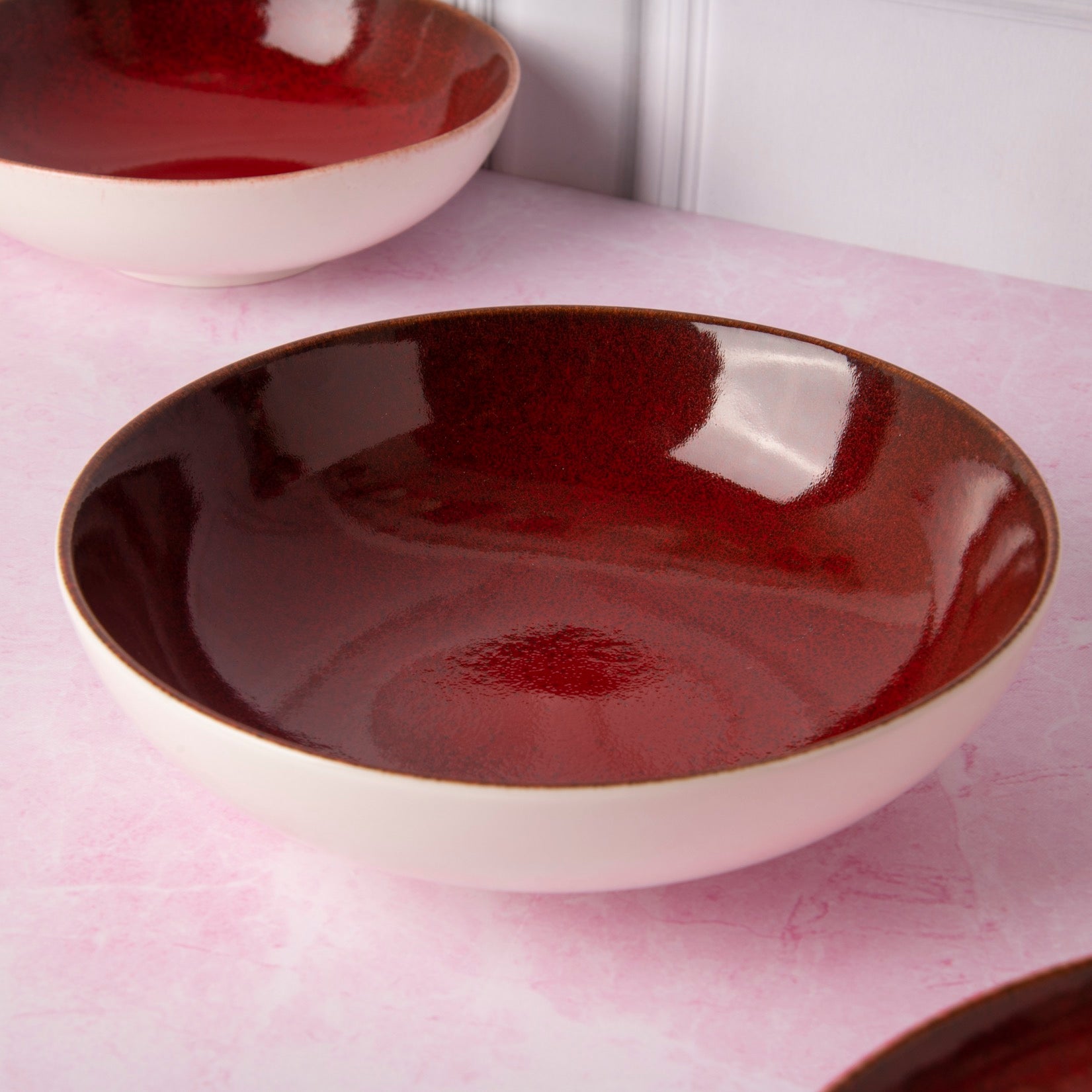 Red Sapphire - 22 Pcs Dinner Set for 6