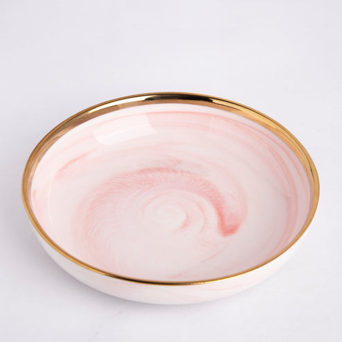 Rosa Marble - Deep DIsh - 8.25 inch