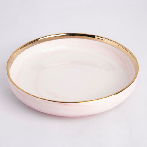 Rosa Marble - Deep DIsh - 9 inch